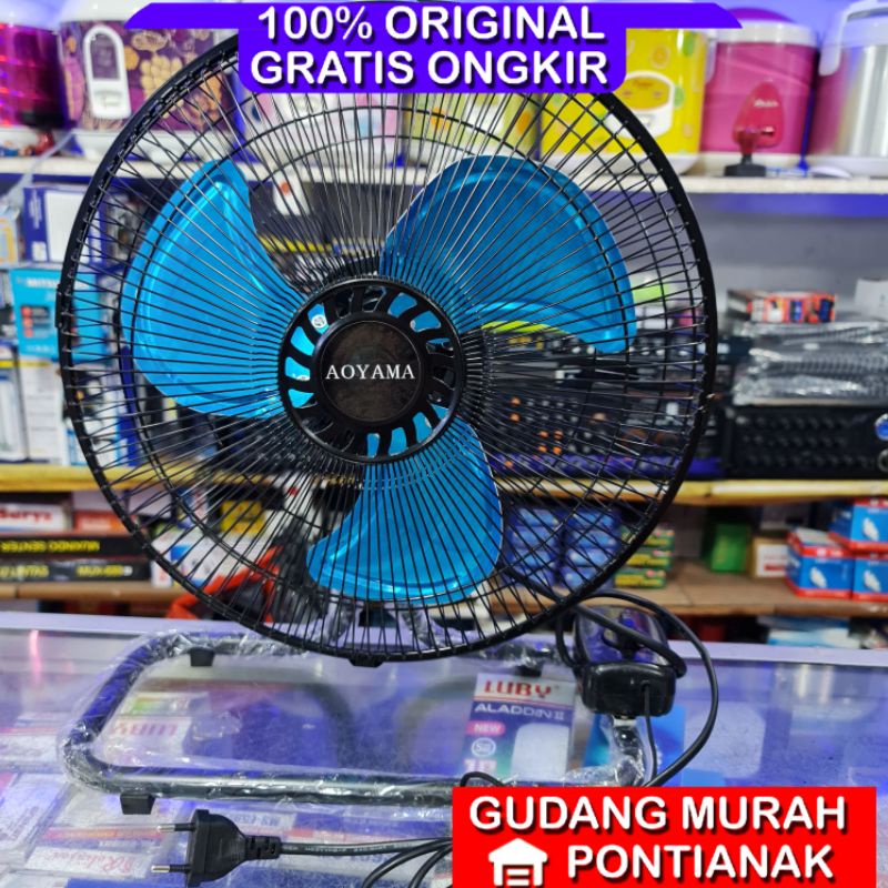 Kipas angin duduk besi 2in1 12in /Deskfan aoyama / yasaka / kingstone besi 12in 2in1 /