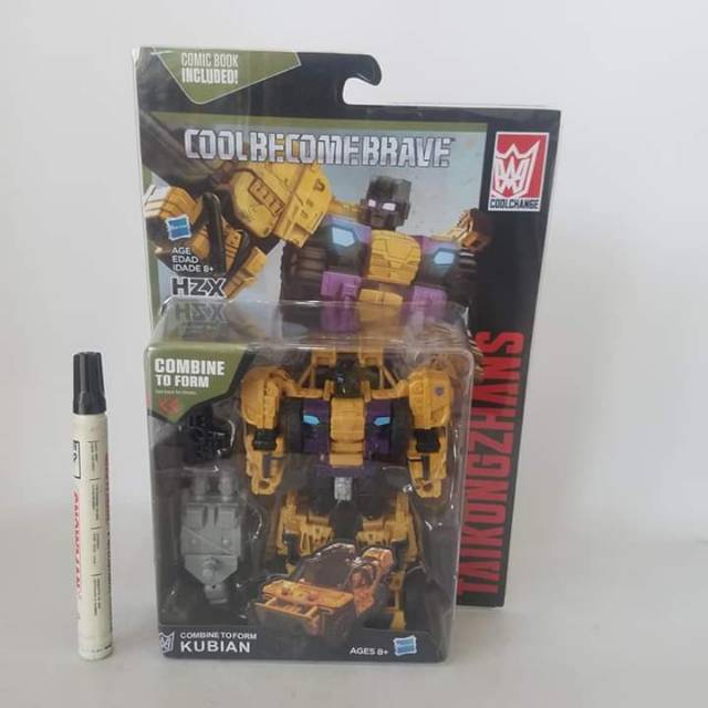 Mainan action figure
Transformer swingle
Taikongzhan kubian Coolbecomebrave box
cool changes