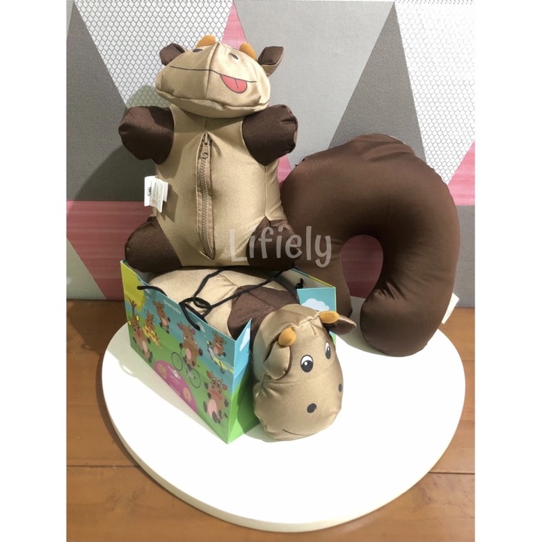 Boneka bantal leher moopi 2in1 reversible