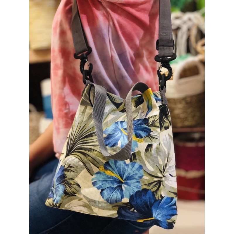 tas kanvas dobel hande 20x20