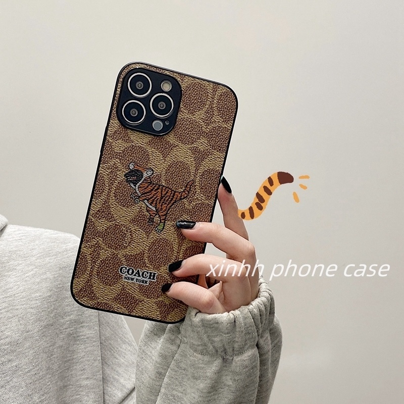 Case Bahan Kulit Motif Graffiti Hati Gaya Eropa Amerika Untuk IPhone 14 13 12 11 Pro 7 8 Plus X XR XS MAX