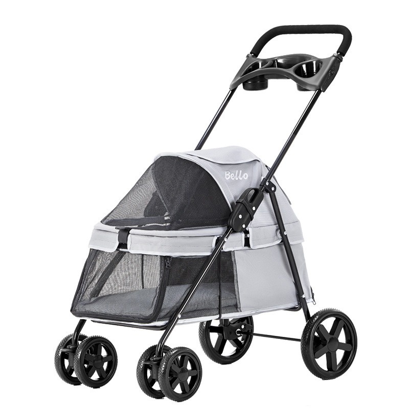 Stroller Pet 4 Roda Bello SP01 Max 15kg Stroller Untuk Anjing dan Kucing