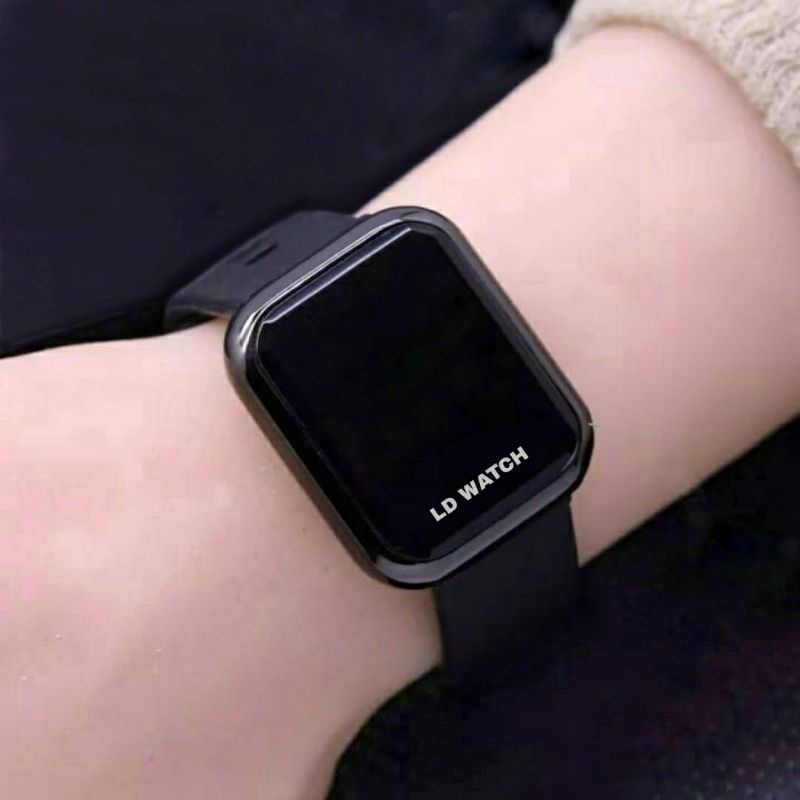 [led Watch] Jam Tangan Pria Wanita Digital Strap rubber model petak import kekinian||JAM tangan led 