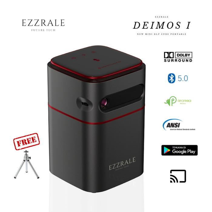 

Irled | Ezzrale Deimos I Mini Smart Cube Pocket Projector 150 Ansi Android 9.0
