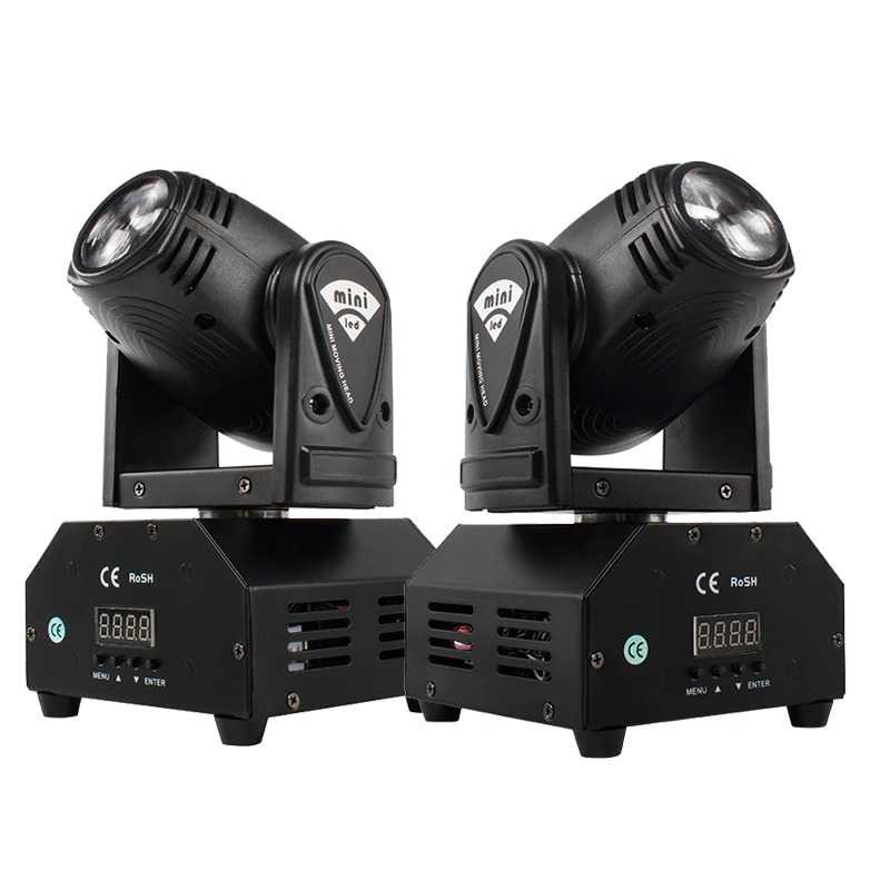 Lampu Sorot Lightning Panggung Spotlight RGB Moving Head 10W Lamp Penerang Spot Light Portable Design Berkualitas