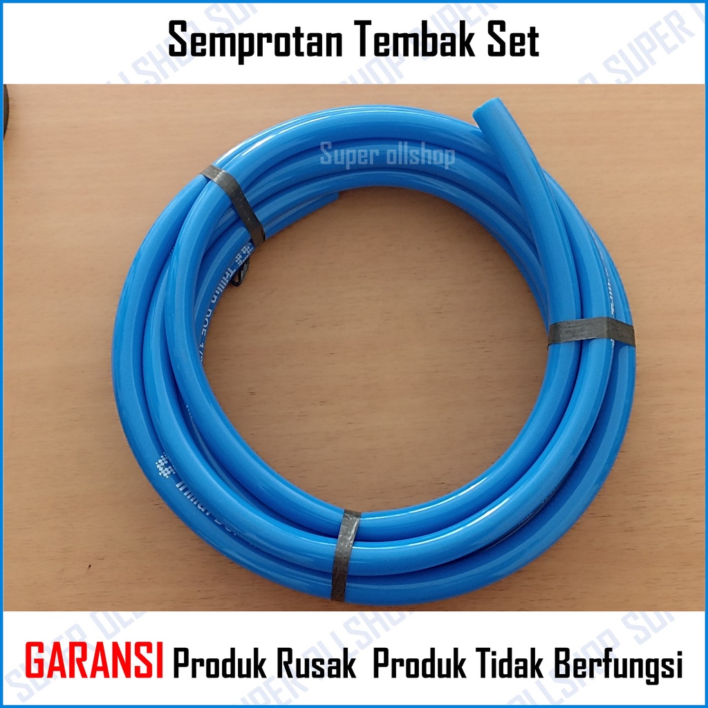 Semprotan Tembak Set Clamp Klem Cincin Hose Konektor Selang Air Siram Taman Cuci Mobil Motor 1 Paket Murah