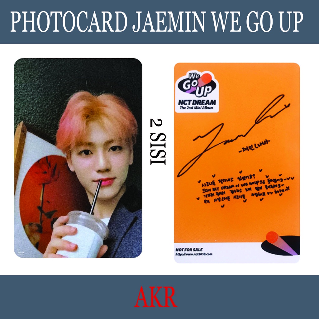 PHOTOCARD JAEMIN WE GO UP , PHOTOCARD JAEMIN POP ICE BOLAK BALIK
