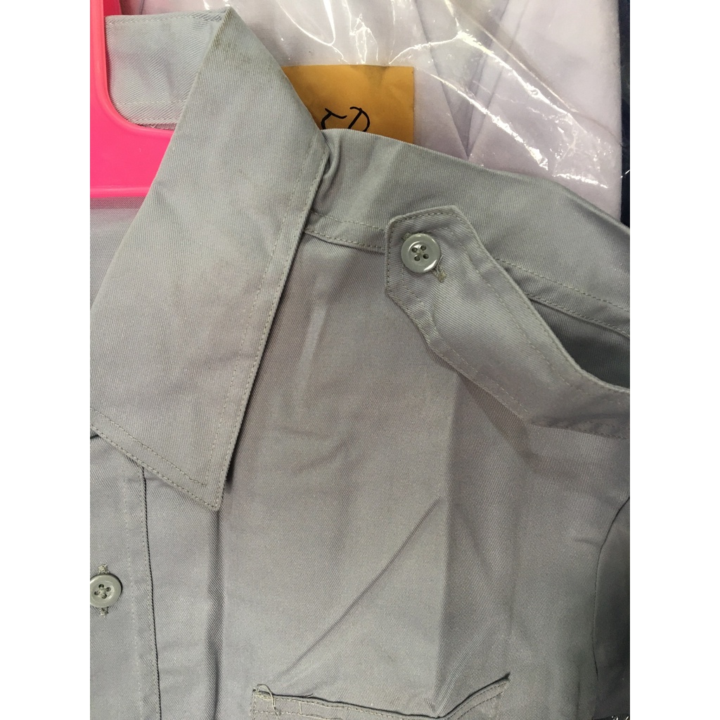 Kemeja PDH Abu Dishub Polos - Kemeja Dishub Pendek - Kemeja Perhubungan Pendek Polos