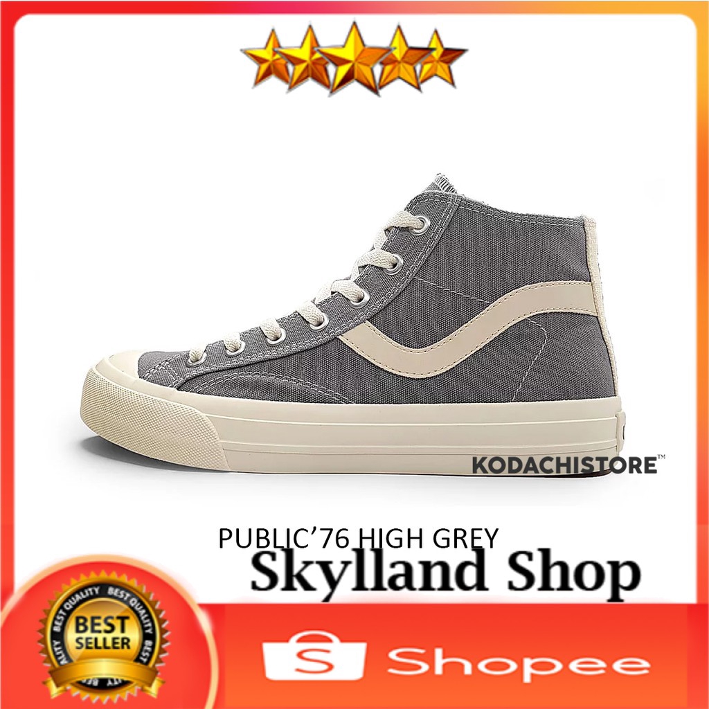 Ventela Public High Grey - Ventela Shoes Original