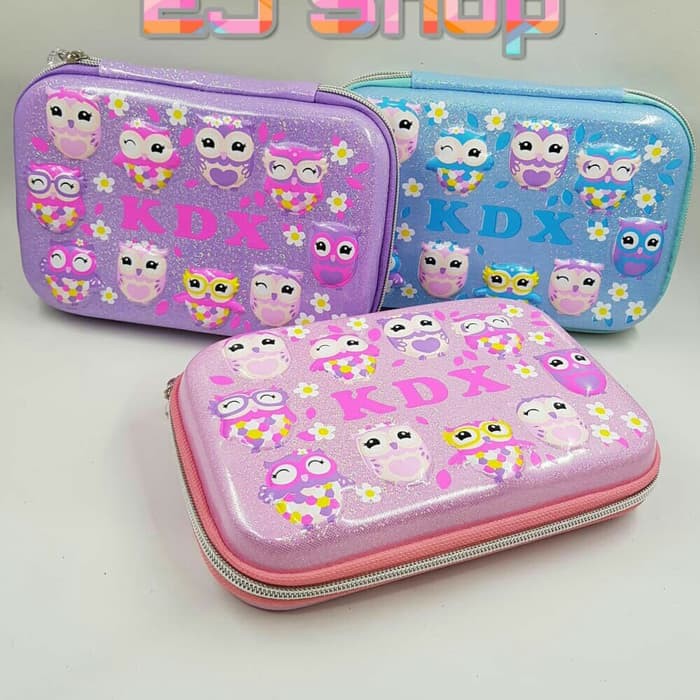 

Kotak Pensil Case Smiggle Glitter Owl| Kotak Pensil Sekolah - Ungu