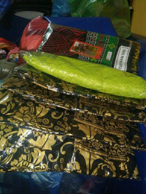 Tey-17 Batik Pria Asj Sa Hrb026 Kenongo Kemeja Tosca Pendek Pekalongan Padi M L Xl Sogan Tulis ::