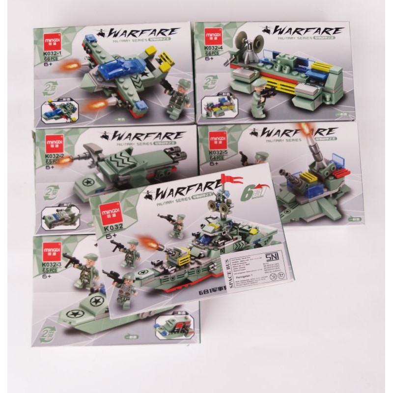 Lego Warfare Pesawat Perang Perangan/Army/ Tentara Militer Bagus Keren