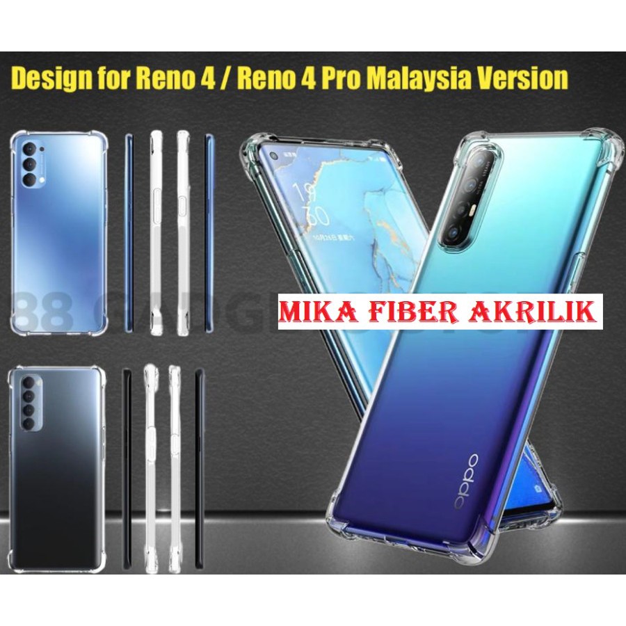 OPPO RENO 3 PRO RENO 4 RENO 4F RENO 4 PRO CASE ANTICRACK KERAS FUZE AKRILIK HARDCASE