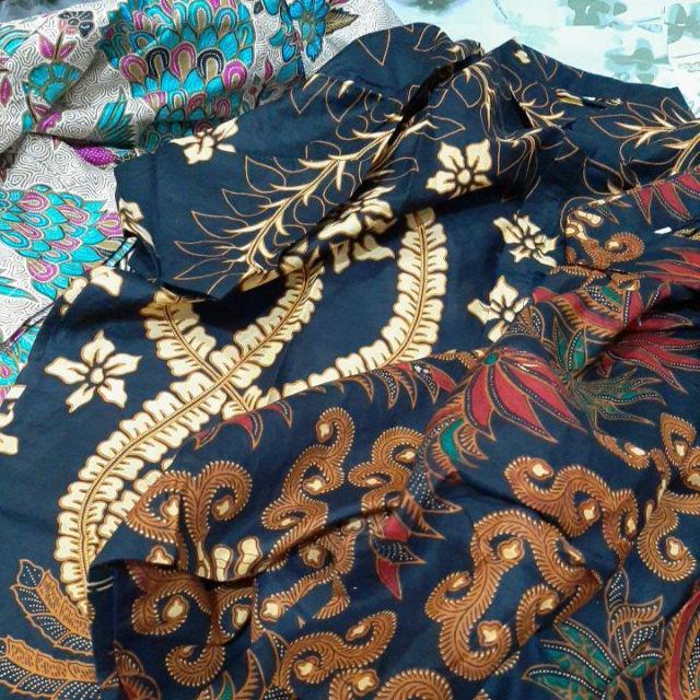 Bswart Batik Hrb026 Kenongo Hem Pendek Padi Pekalongan M L Xl Batik Pria Murah Modern Grosir Ecer