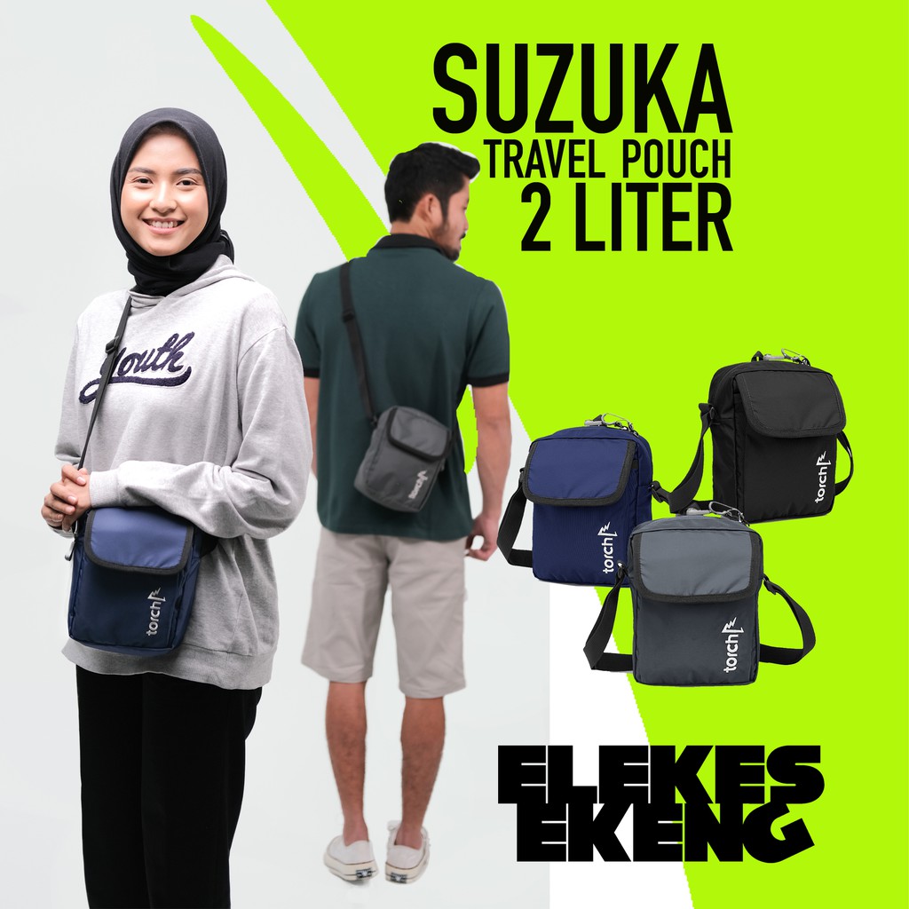 TAS SELEMPANG TORCH SUZUKA 2 LITER / TORCH SLING BAG SUZUKA 2 LITER / TORCH TRAVEL POUCH SUZUKA