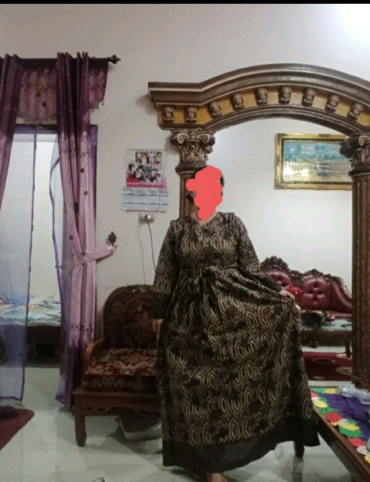 Gamis Batik Model Kekinian Pekalongan Modern Sh Cod Bayar Ditempat Shopeefeed Shopeemal Terlaris
