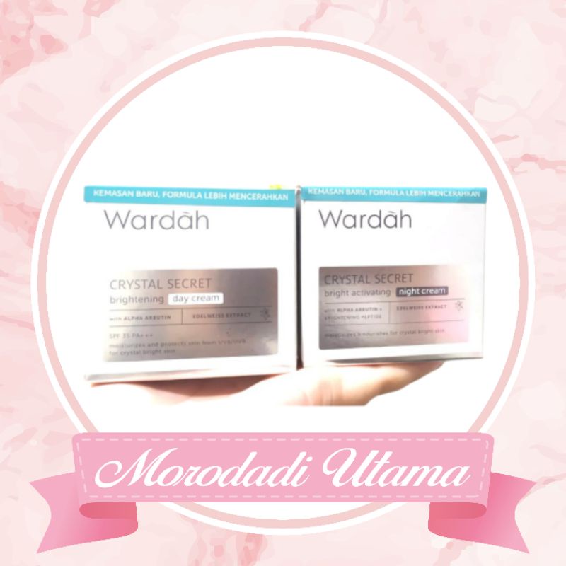 WARDAH WHITE SECRET (CRYSTAL SECRET) DAY/NIGHT CREAM 30GR