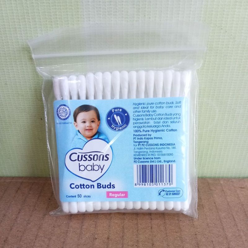 CUSSONS BABY COTTON BUDS REGULAR 50STICK, 100STICK