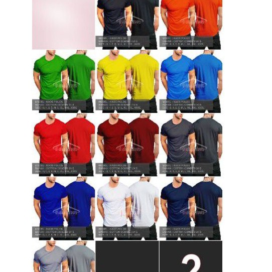 KAOS POLOS 24'S (JUMBO SAMPAI 5XL-7XL)
