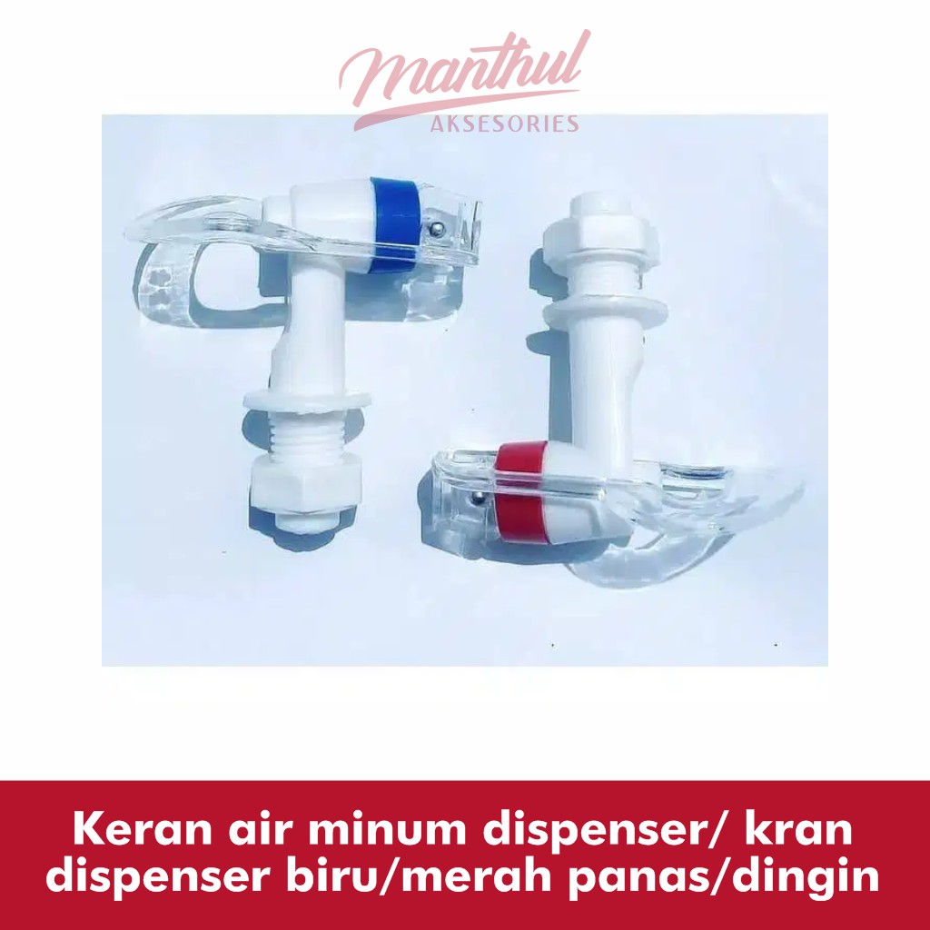 Keran air minum dispenser/ kran dispenser biru/merah panas/dingin