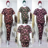 Baju Tidur HOKI &amp; SHEILA CP Silver Katun Wanita (ROSE)