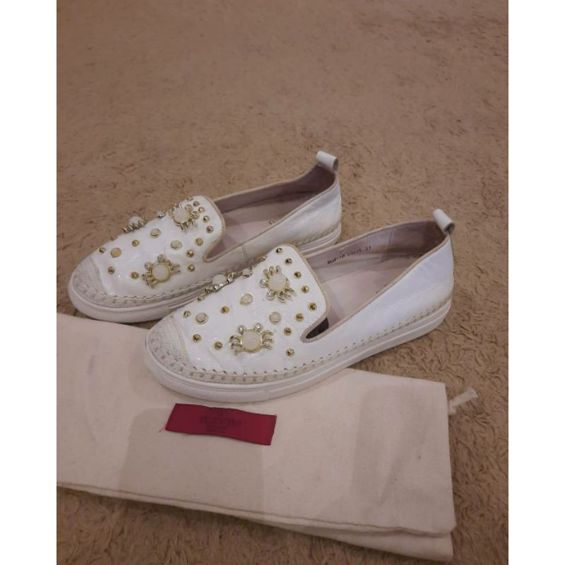 Valentino Garavani Spide4 Embelished Slip On Second