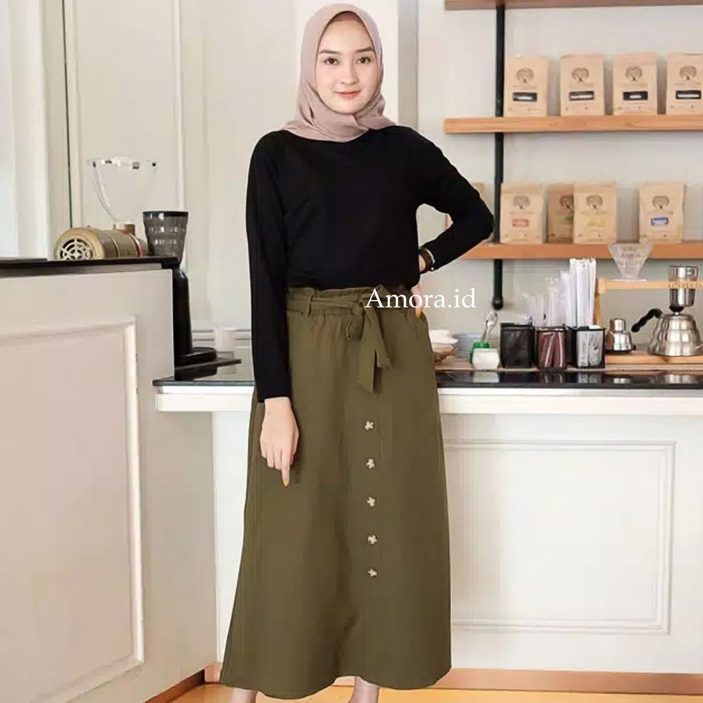 AMORA Baju Manset Wanita Dalaman Gamis Size M L XL XXL