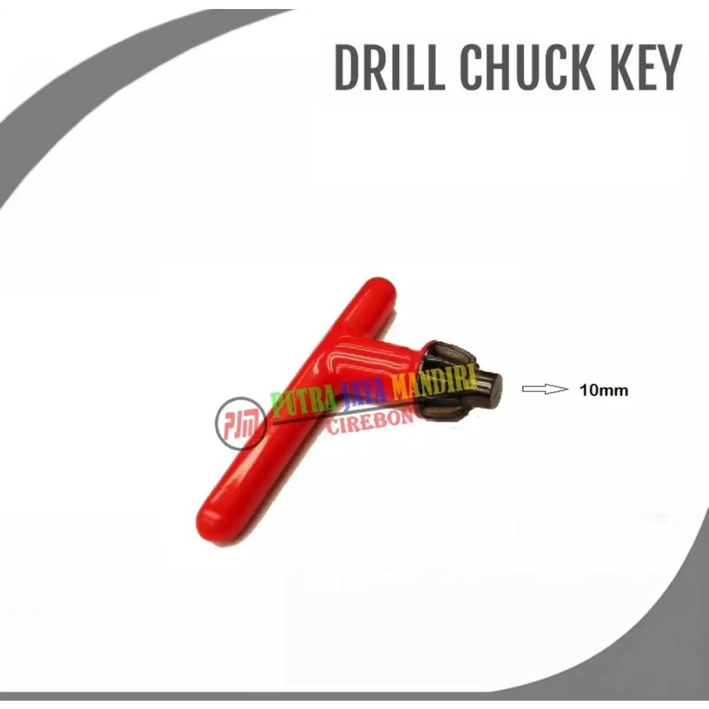 KDK Kunci Kepala Bor 10 mm / Drill Chuck Key Couted