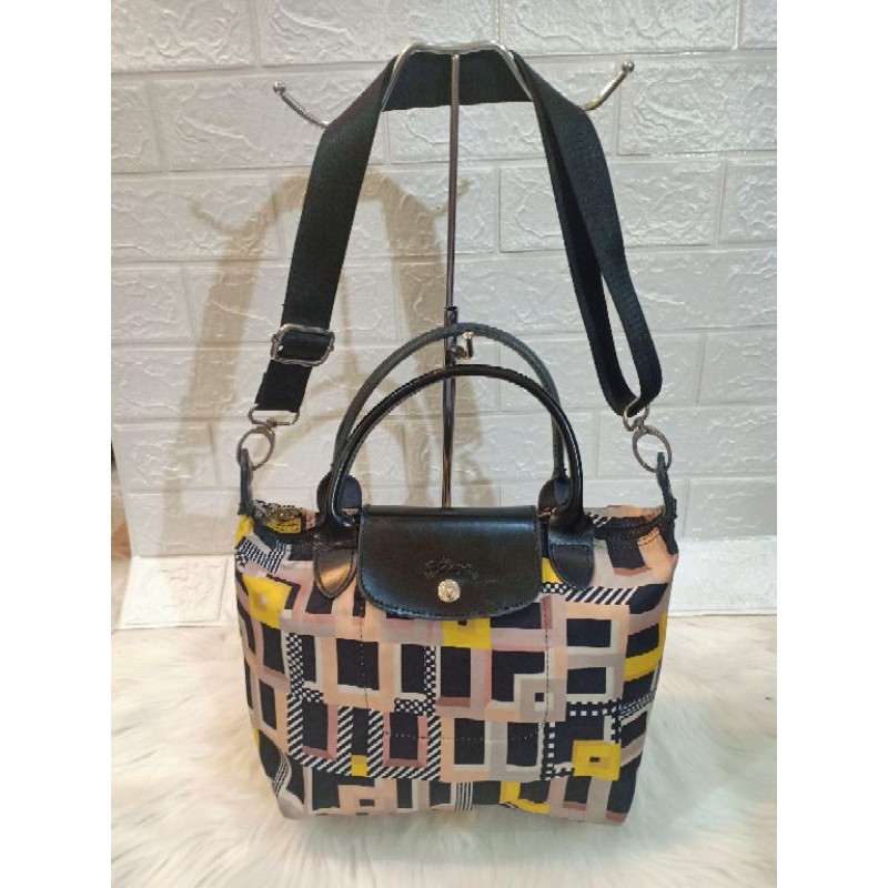 TAS LONGCHAMPP preloved kulit asli mix nilon LC second minus