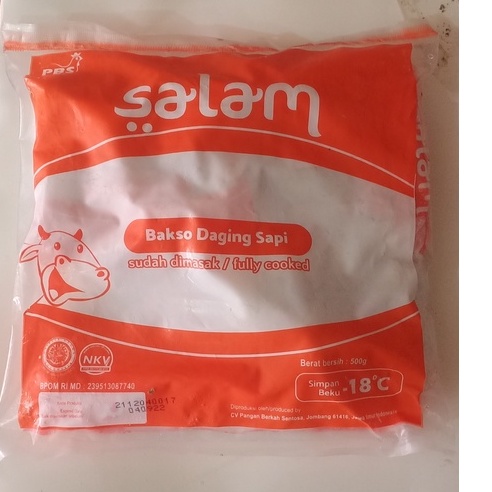 

Baso SALAM Sapi 500gr 50 butir FROZENFOOD