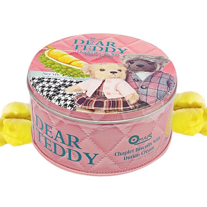 

#HANDCARRY Omais Teddy Chaplet Biscuits Durian Cream 150g - UFOHCR1232