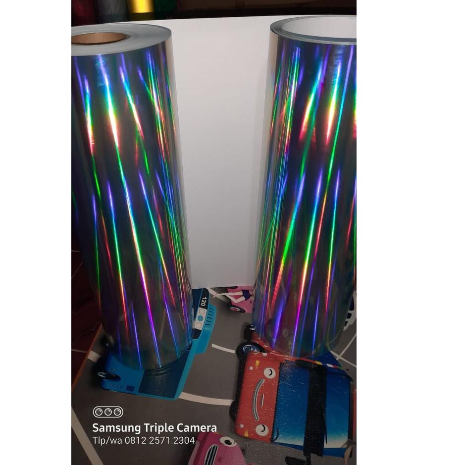 

58 ® STIKER HOLOGRAM / STICKER PELANGI / SCOTLITE HOLOGRAM / STICKER LASER CHROME / CROME/ HITAM/ SK