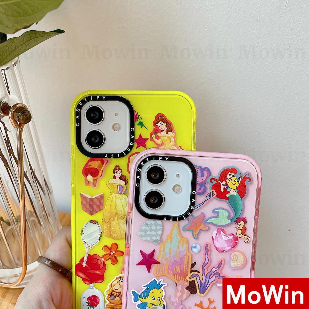 Mowin - Soft Case Silikon Motif Snow White Untuk Compatible for Iphone 11 12 Pro Max 13 Pro Max 7 Plus 11 Pro Max Xr Xs Max 8 7 8 Plus