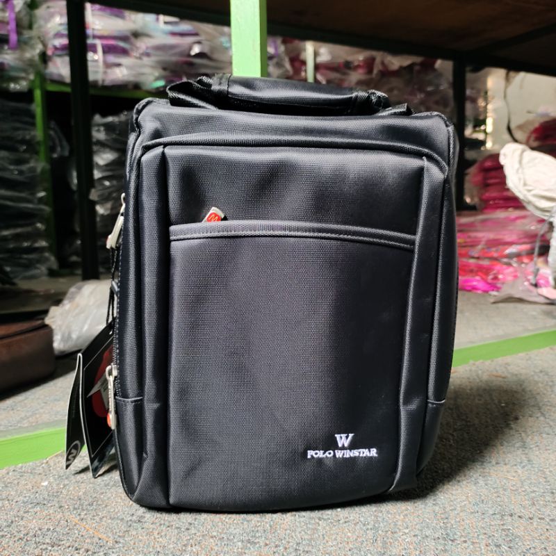 Tas selempang pria/Tas original polo winstar - USB PORT