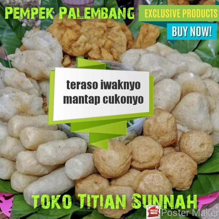 

75 pcs Pempek Palembang - Campur Mpek mpek Telor Adaan Lenjer Kulit