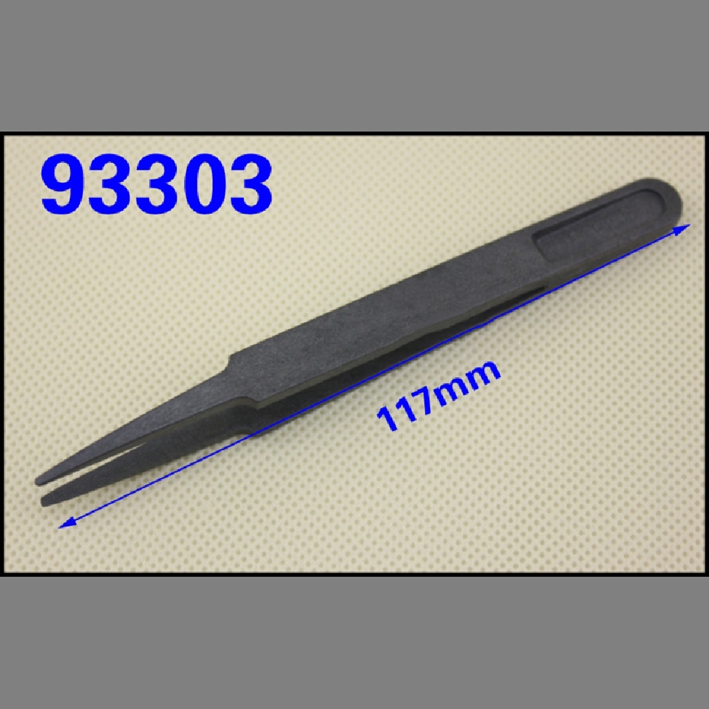 [tiantianbaofu] Type : Plastic Tweezers Material: PPS+Fiber composite plastics Color:black Overall Size : approx. 12 x 1