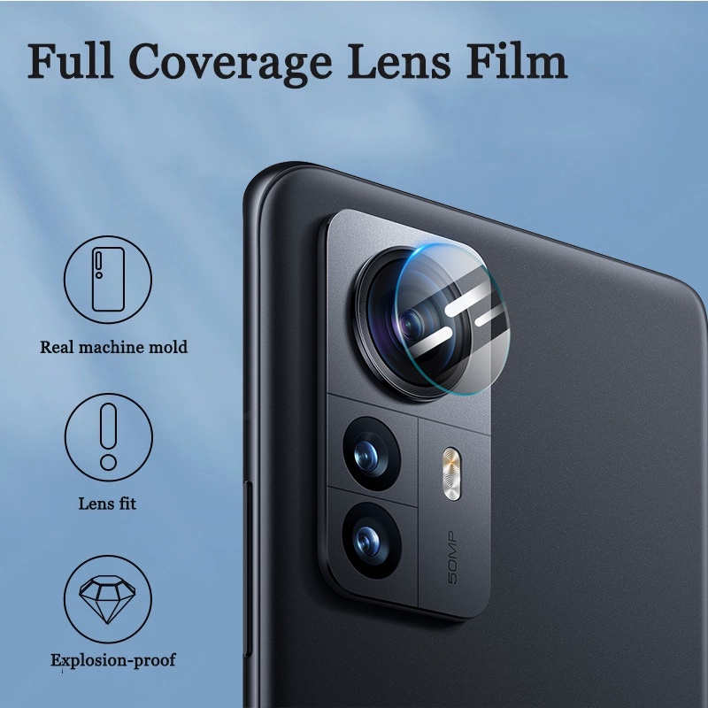 1 Pc Tempered Glass Pelindung Lensa Kamera Belakang Ultra Slim Bening Untuk Xiaomi 12 Series