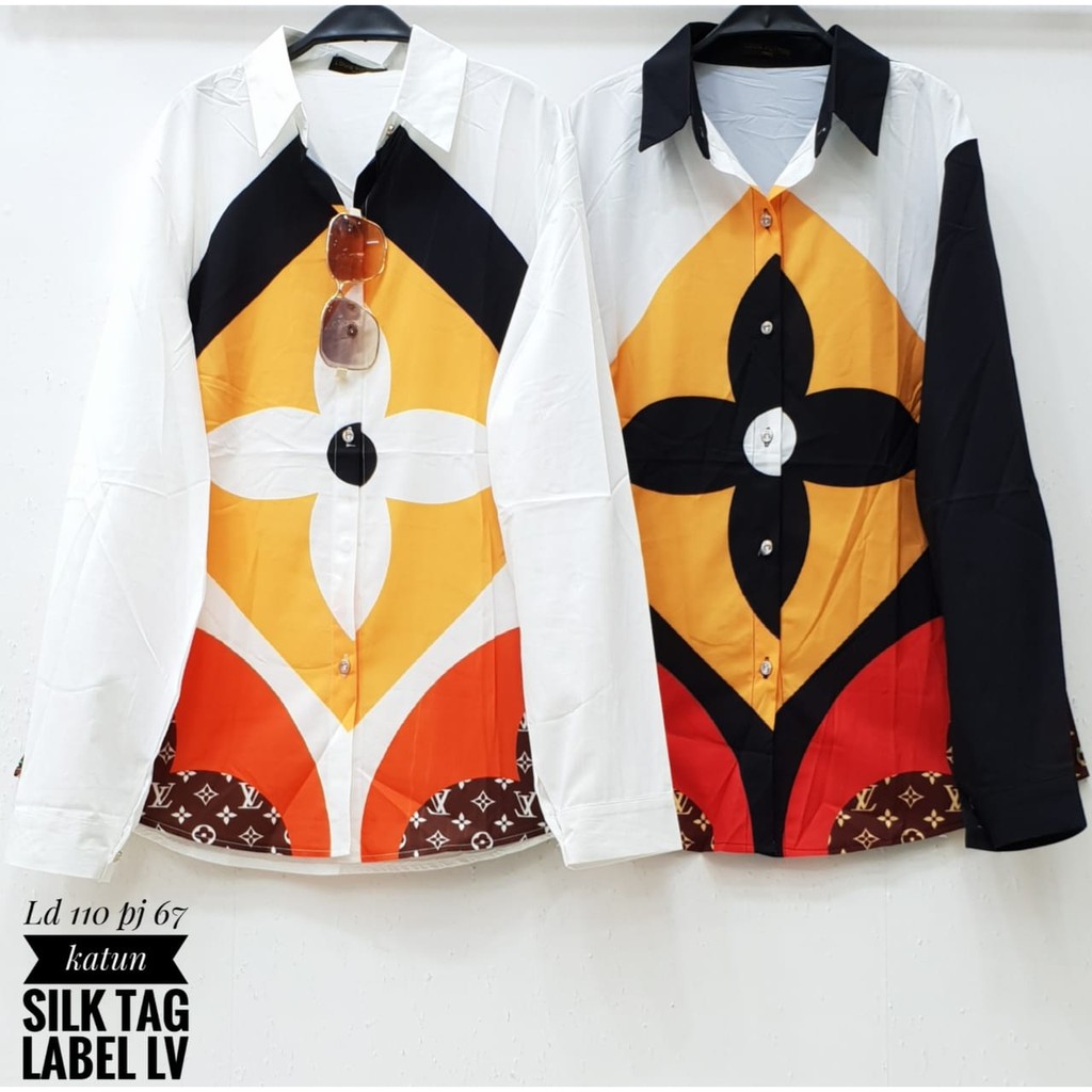 

KEMEJA KATUN SILK TAG LABEL LV