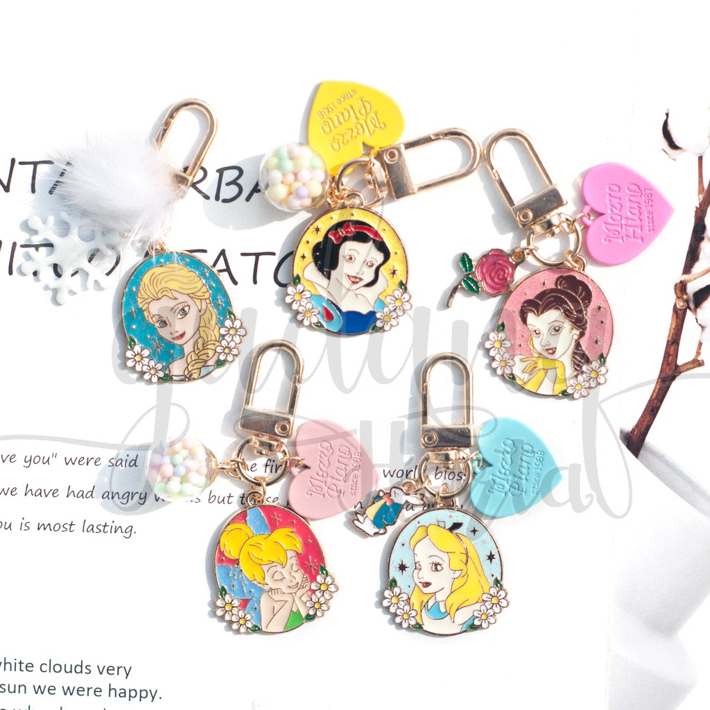 Gantungan Kunci Princess Mini Keychain Putri Lucu Imut Gantungan Airpods Case Lucu GH 302162