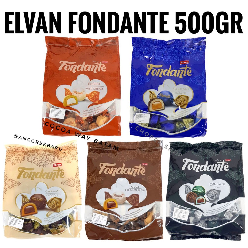 

Cokelat Elvan Fondante Bag 400gram