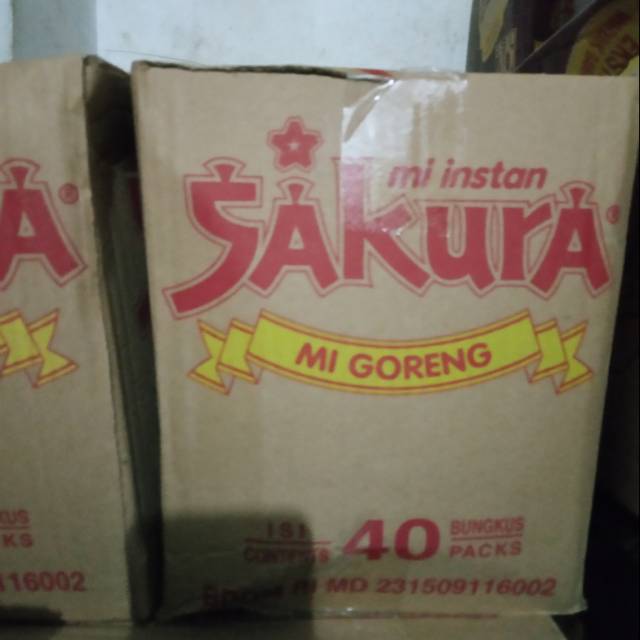 

Mie instan sakura per karton