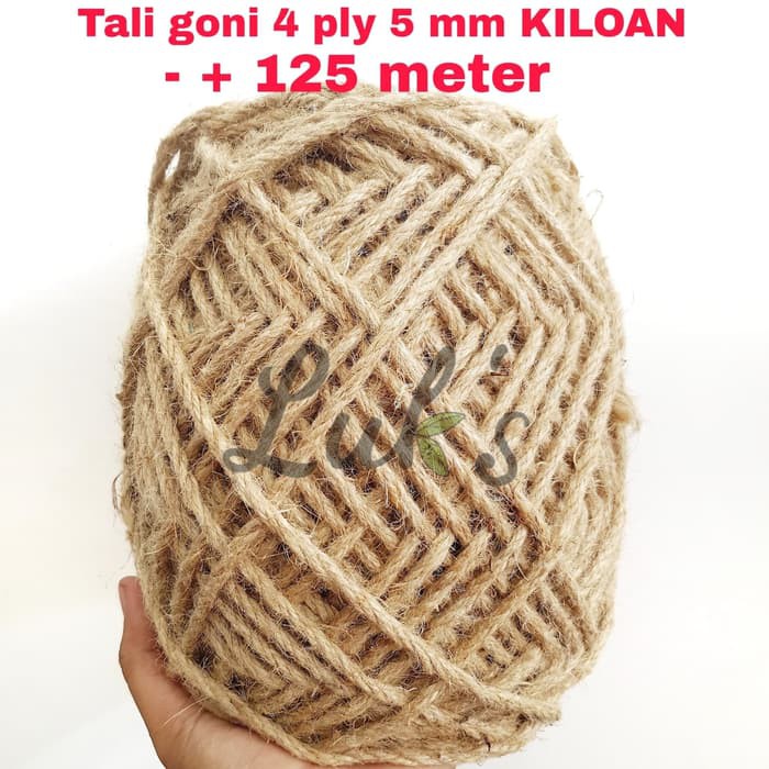 

Unik Promo tali goni 4 ply 5mm kiloan - tampar goni - tali rami Murah