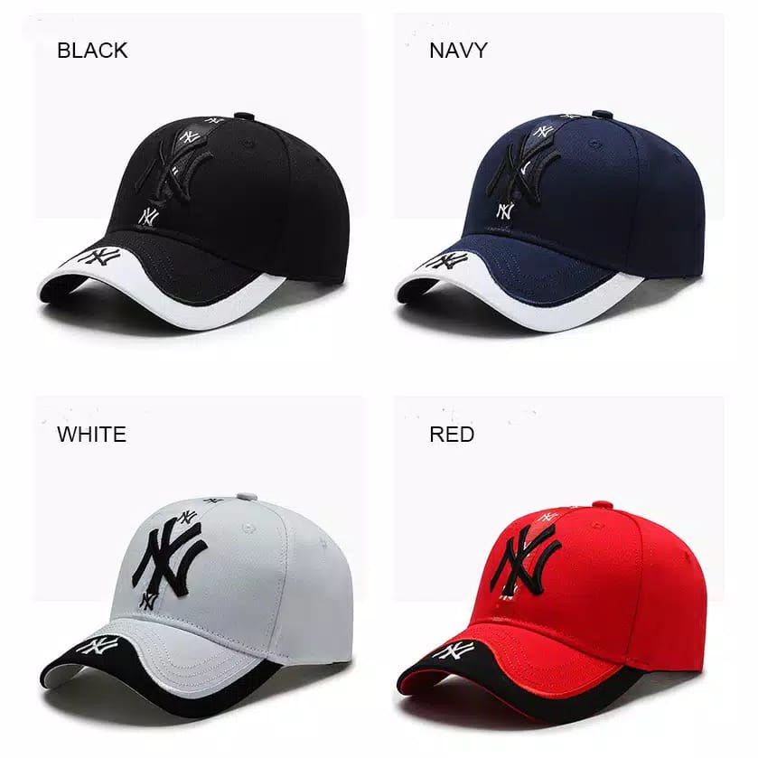 TOPI CAPS BASEBALL NY DUAL TONE TOPI PRIA DISTRO SPORTY TOPI SEPEDA 2021 IBRA SHOP