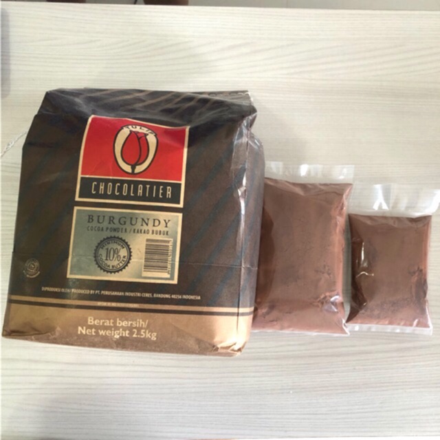 

Bubuk cocoa powder Coklat Burgundy Tulip Repack 250gr