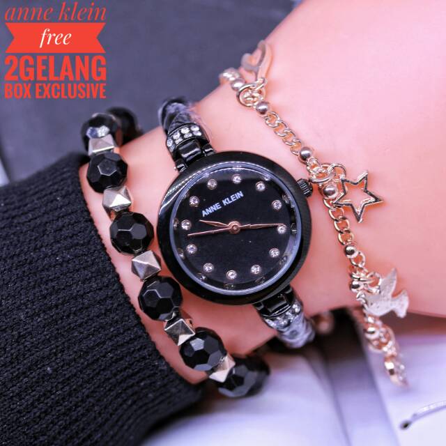 Jam tangan Anne Klein free gelang