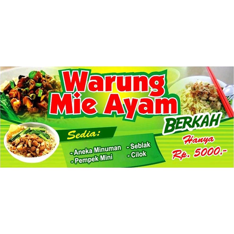 Contoh Desain Desain Banner Bakso Dan Mie Ayam - Mantan Jancok