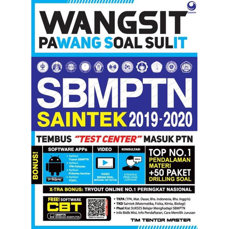 Wangsit Pawang Soal Sulit Sbmptn Saintek 2019 2021 Shopee Indonesia