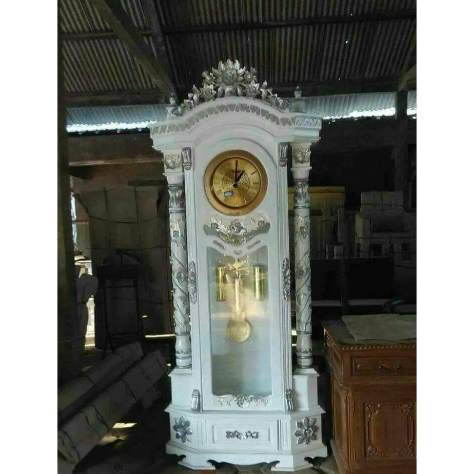 jam hias jati,lemari hias jam jati