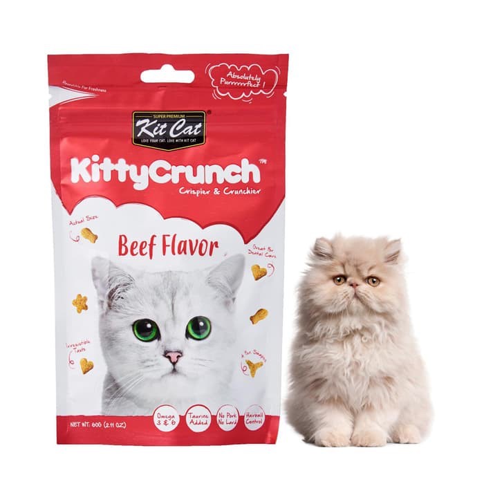 KITTY CRUNCH - Makanan Cemilan Snack Kittycrunch Kucing Cat Food