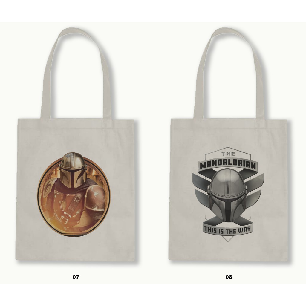 TOTE BAG BLACU 30X40 - THE MANDALORIAN